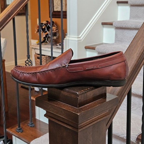 Mephisto Brown Leather Loafers - Picture 8 of 16